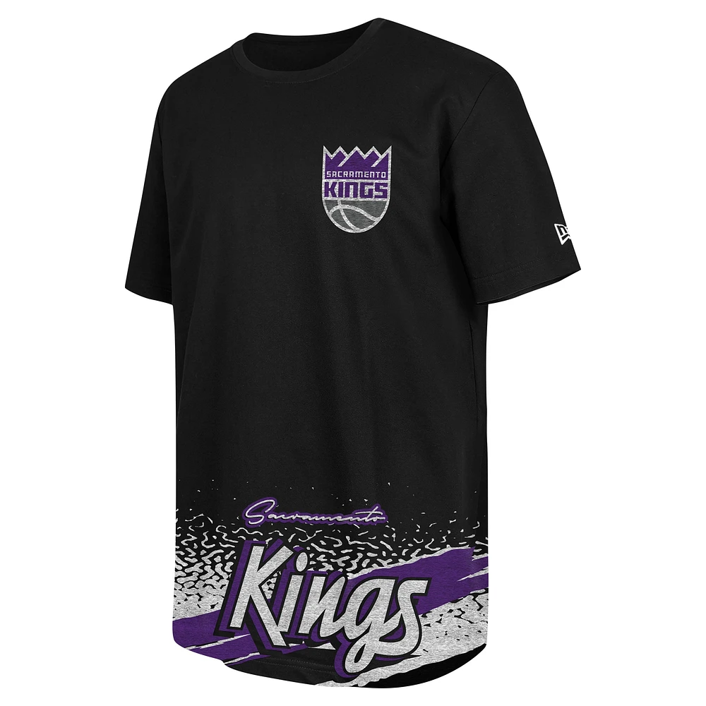 T-shirt classique de sport noir Sacramento Kings New Era pour homme