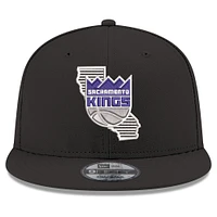 Casquette snapback 9FIFTY noire New Era pour homme, Sacramento Kings State Pride