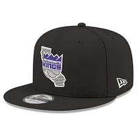 Casquette snapback 9FIFTY noire New Era pour homme, Sacramento Kings State Pride