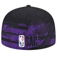 Men's New Era Black Sacramento Kings Tip-Off 59FIFTY Fitted Hat