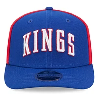 Casquette extensible à boutons-pression New Era Sacramento Kings City Edition 2024/25 bleue pour homme 9SEVENTY