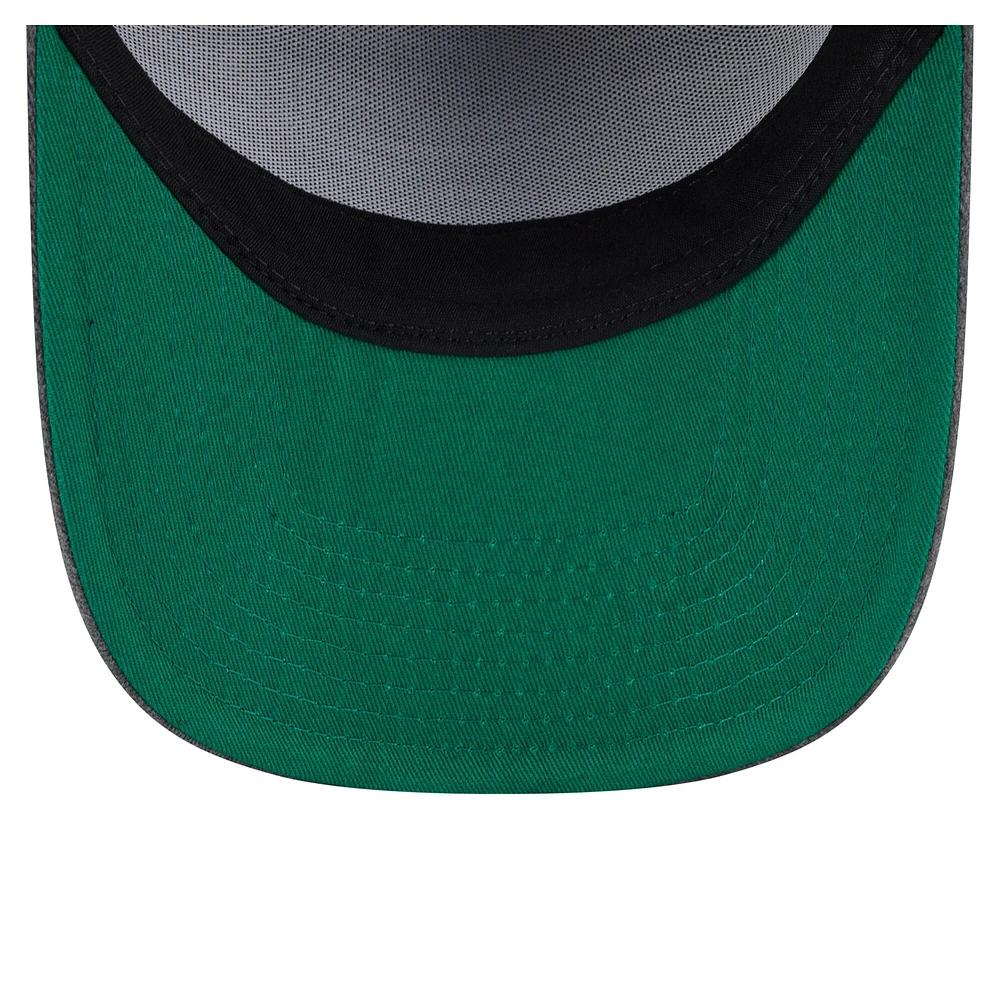 Men's New Era  Charcoal Sacramento Kings Throwback Washed Pre-Curved 9FIFTY Snapback Hat