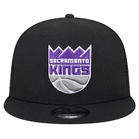 Men's New Era Gray Sacramento Kings Meshback 9FIFTY Snapback Hat