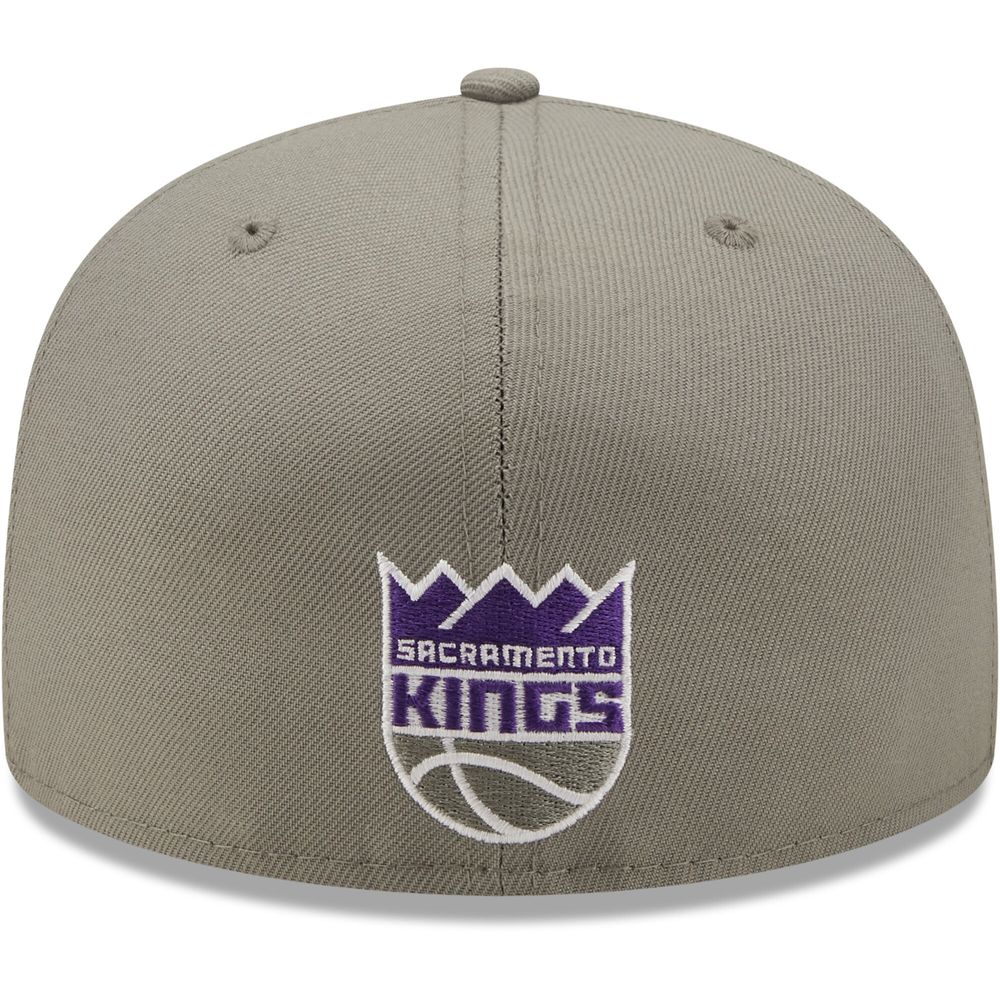 New era Team Logo Po Sacramento Kings Hoodie Grey