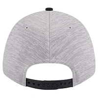 Men's New Era Heather Gray/Black Sacramento Kings Active Digi-Tech Two-Tone 9FORTY Adjustable Hat