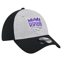 Men's New Era Heather Gray/Black Sacramento Kings Two-Tone 39THIRTY Flex Hat