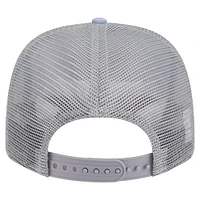 Men's New Era Light Blue/Gray Sacramento Kings Adventure Aloha Pattern 9SEVENTY Stretch-Snap Hat