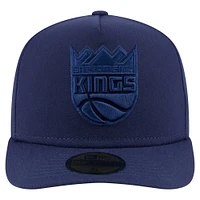 Men's New Era  Navy Sacramento Kings Colorpack A-Frame Pinch Front 59FIFTY Fitted Hat