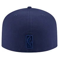 Men's New Era  Navy Sacramento Kings Colorpack A-Frame Pinch Front 59FIFTY Fitted Hat