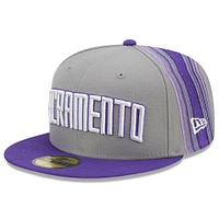 Casquette ajustée officielle 59FIFTY pour homme Sacramento Kings 2022/23 City Edition violette New Era