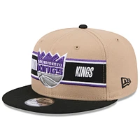 Casquette Snapback 9FIFTY NBA Draft 2024 New Era pour hommes, beige/noir, Sacramento Kings