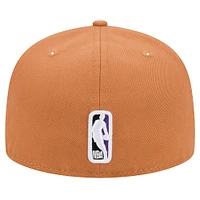 Casquette ajustée 59FIFTY Sacramento Kings de New Era pour homme, coloris beige