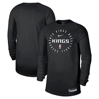 T-shirt d'entraînement à manches longues Nike Legend On-Court pour homme, noir, Sacramento Kings 2024/25