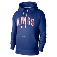 Men's Nike Blue Sacramento Kings 2024/25 City Edition Performance Courtside Standard Issue Pullover Hoodie