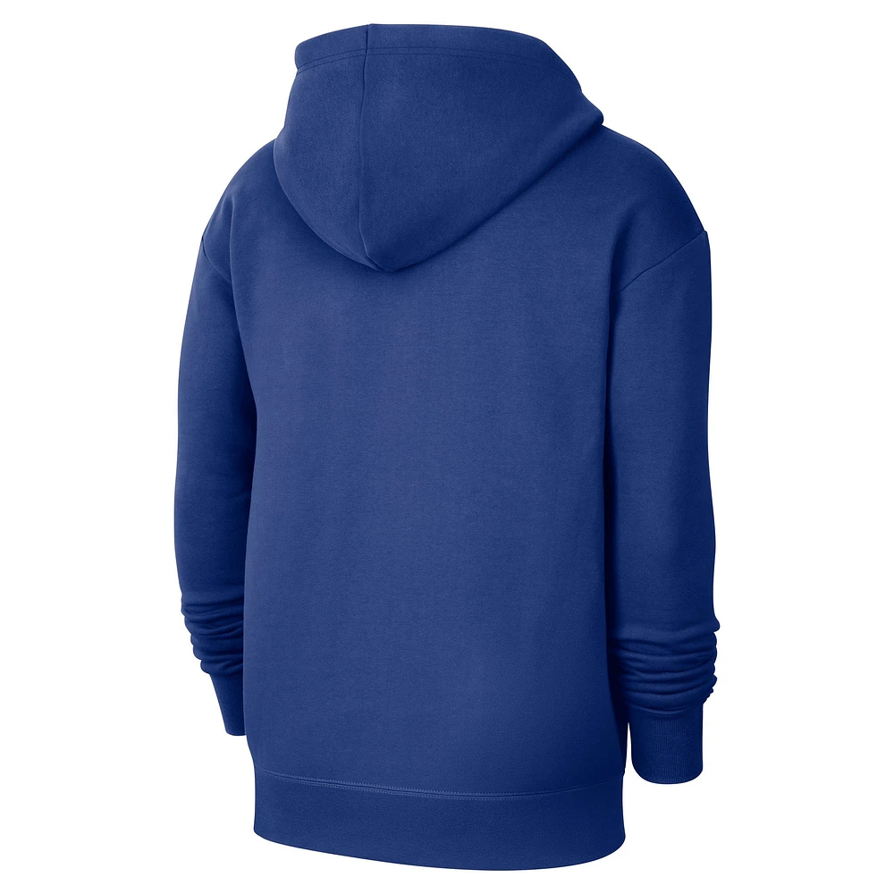 Men's Nike Blue Sacramento Kings 2024/25 City Edition Performance Courtside Standard Issue Pullover Hoodie