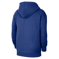 Men's Nike Blue Sacramento Kings 2024/25 City Edition Performance Courtside Standard Issue Pullover Hoodie