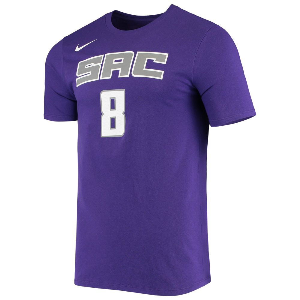 Men's Nike Bogdan Bogdanovic Purple Sacramento Kings Name & Number Performance T-Shirt