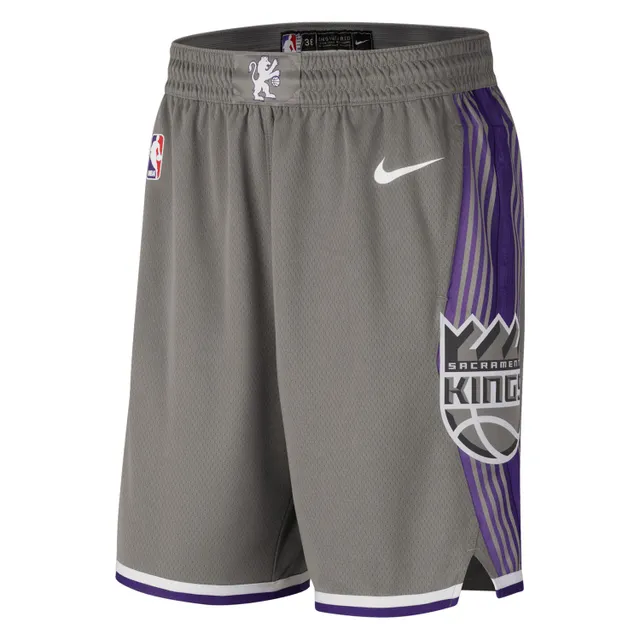 Men's Sacramento Kings Nike Black/Purple 2021/22 City Edition Swingman  Shorts