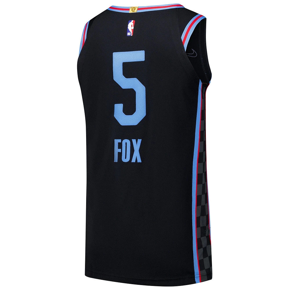 Men's Nike De'Aaron Fox Black Sacramento Kings Authentic Player Jersey - City Edition