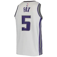 Maillot de joueur Nike De'Aaron Fox blanc Swingman des Sacramento Kings pour homme - Édition Association