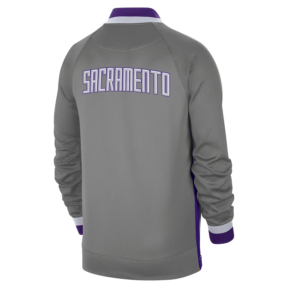 Veste Homme Nike Sacramento Kings 2022/23 City Edition Showtime Thermaflex Full-Zip Gris/Violet