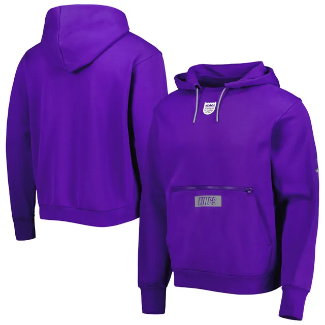Men's Nike Purple Los Angeles Lakers 2022/23 City Edition Courtside Heavyweight Fleece Pullover Hoodie Size: Large