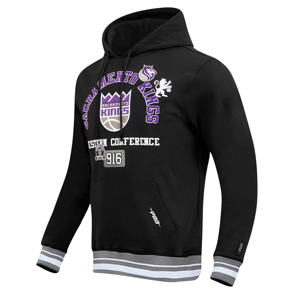 Men's Pro Standard Black Sacramento Kings Area Code Pullover Hoodie