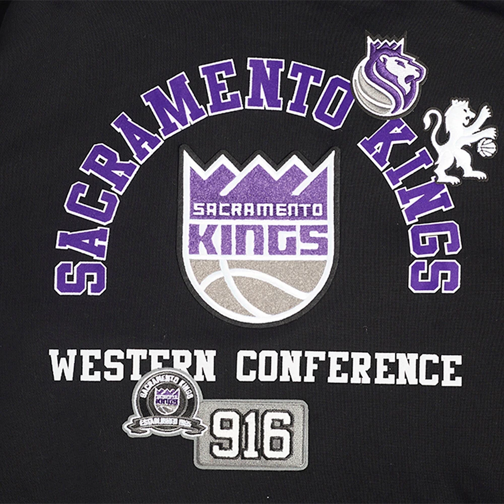 Men's Pro Standard Black Sacramento Kings Area Code Pullover Hoodie