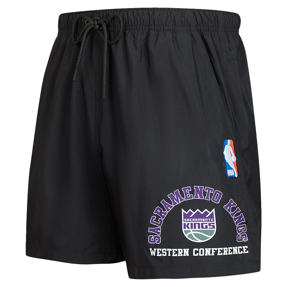 Men's Pro Standard Black Sacramento Kings Area Code Shorts