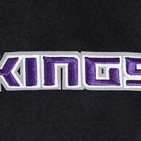 Sweat à capuche logo fendu Pro Standard noir pour homme des Sacramento Kings