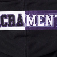 Sweat à capuche logo fendu Pro Standard noir pour homme des Sacramento Kings