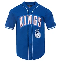 Maillot de baseball en maille Pro Standard bleu pour homme des Sacramento Kings 2024/25 City Edition
