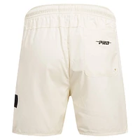 Short tissé triple ton sur Pro Standard pour hommes, crème, Sacramento Kings