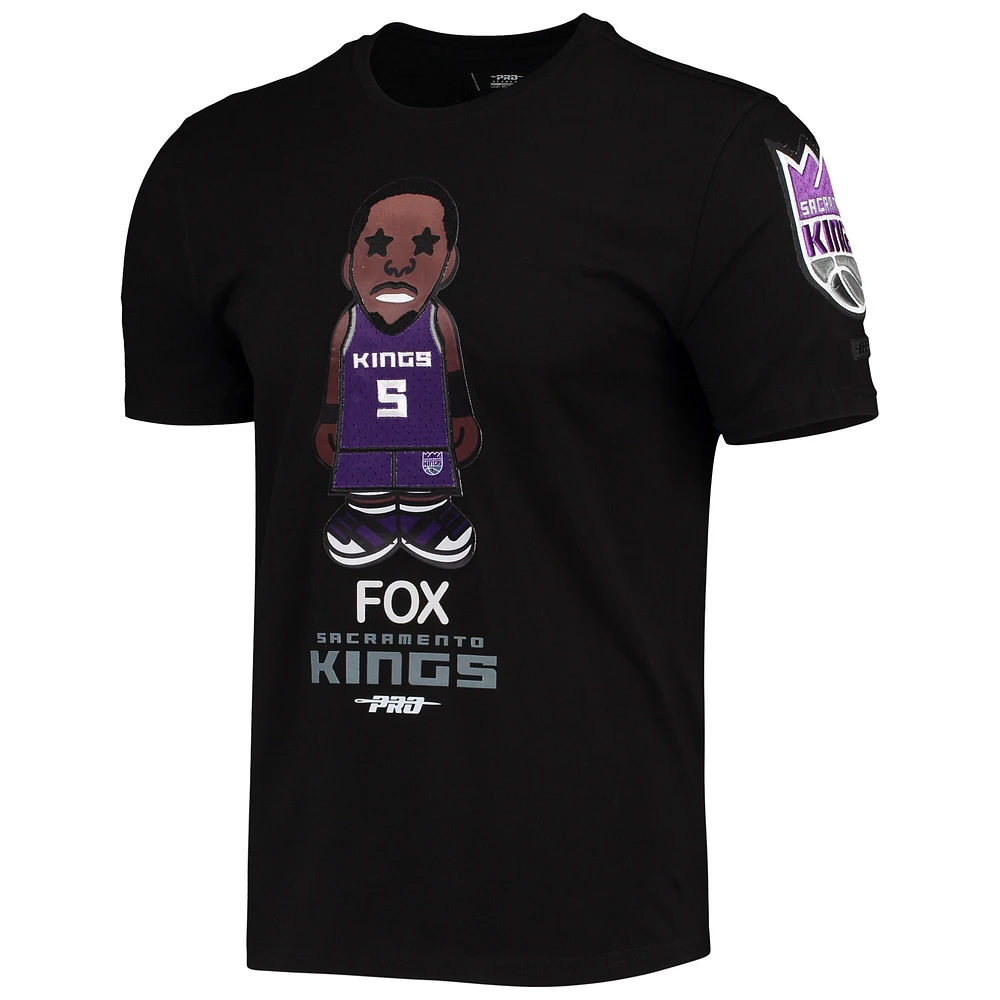 Men's Pro Standard De'Aaron Fox Black Sacramento Kings Caricature T-Shirt