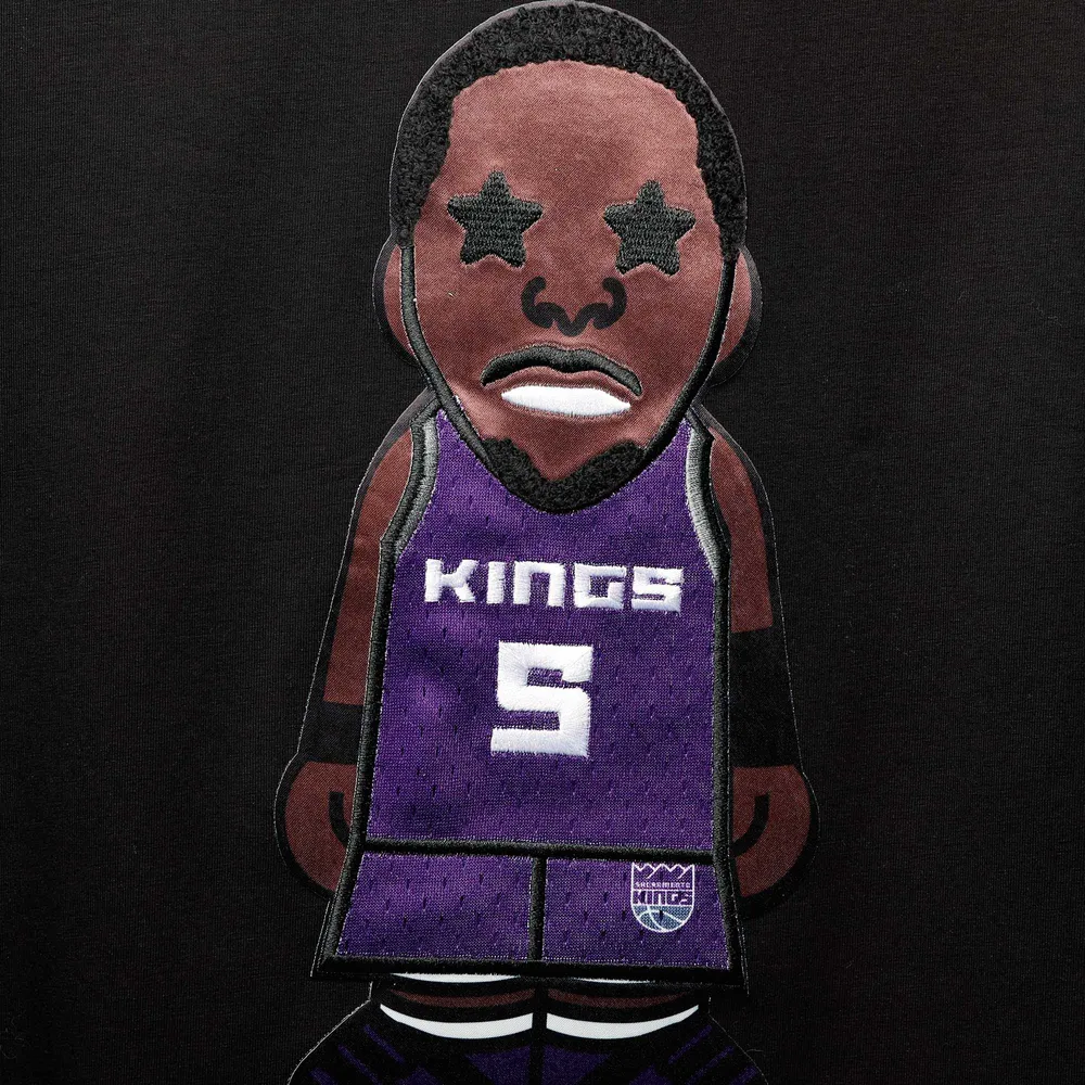 T-Shirt Homme Noir Pro Standard De'Aaron Fox Caricature Sacramento Kings