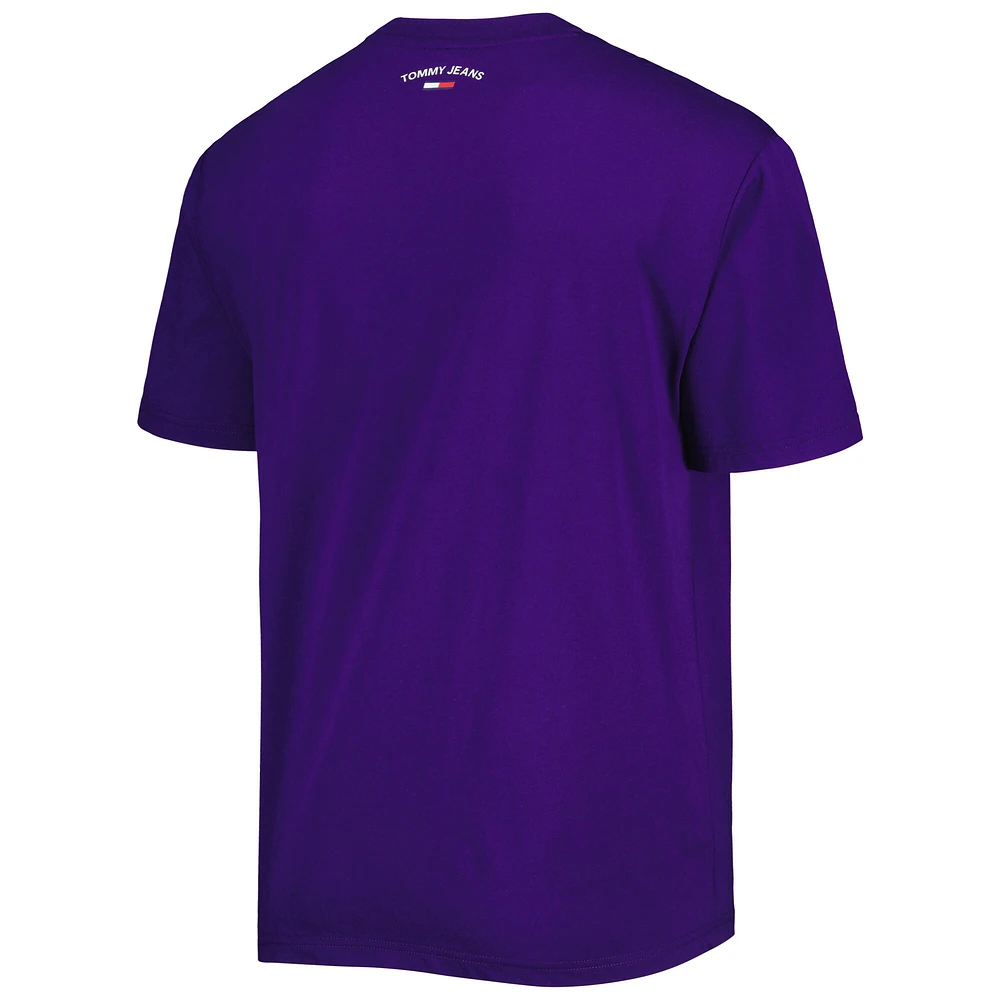 Tommy Jeans - T-shirt violet Sacramento Kings Mel Varsity pour homme