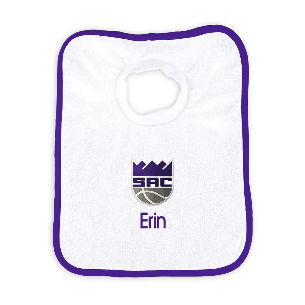 Newborn & Infant White Los Angeles Kings Personalized Bib Burp Cloth Set