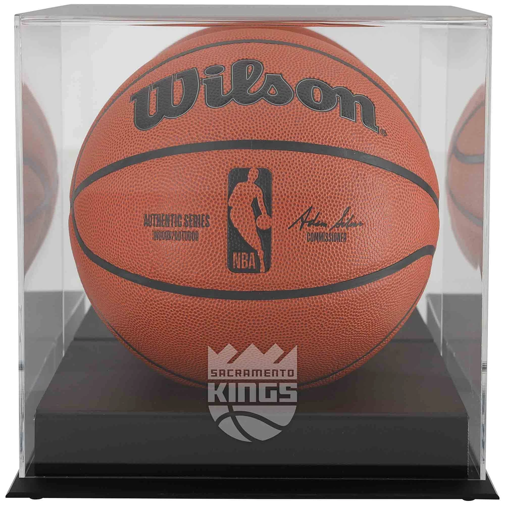 Vitrine de présentation du logo de l'équipe de basket-ball des Sacramento Kings Blackbase avec dos en miroir