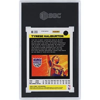 Tyrese Haliburton Sacramento Kings 2020-21 Panini Flux Silver Prizm #203 SGC Authenticated 9 Rookie Card
