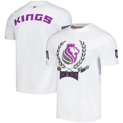 T-shirt unisexe FISLL blanc Sacramento Kings Heritage Crest