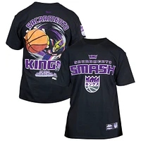 Unisex Hyperfly Black Sacramento Kings NBA x My Hero Academia All Might Smash T-Shirt