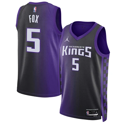 Unisex Jordan Brand De'Aaron Fox Purple Sacramento Kings Swingman Jersey - Statement Edition