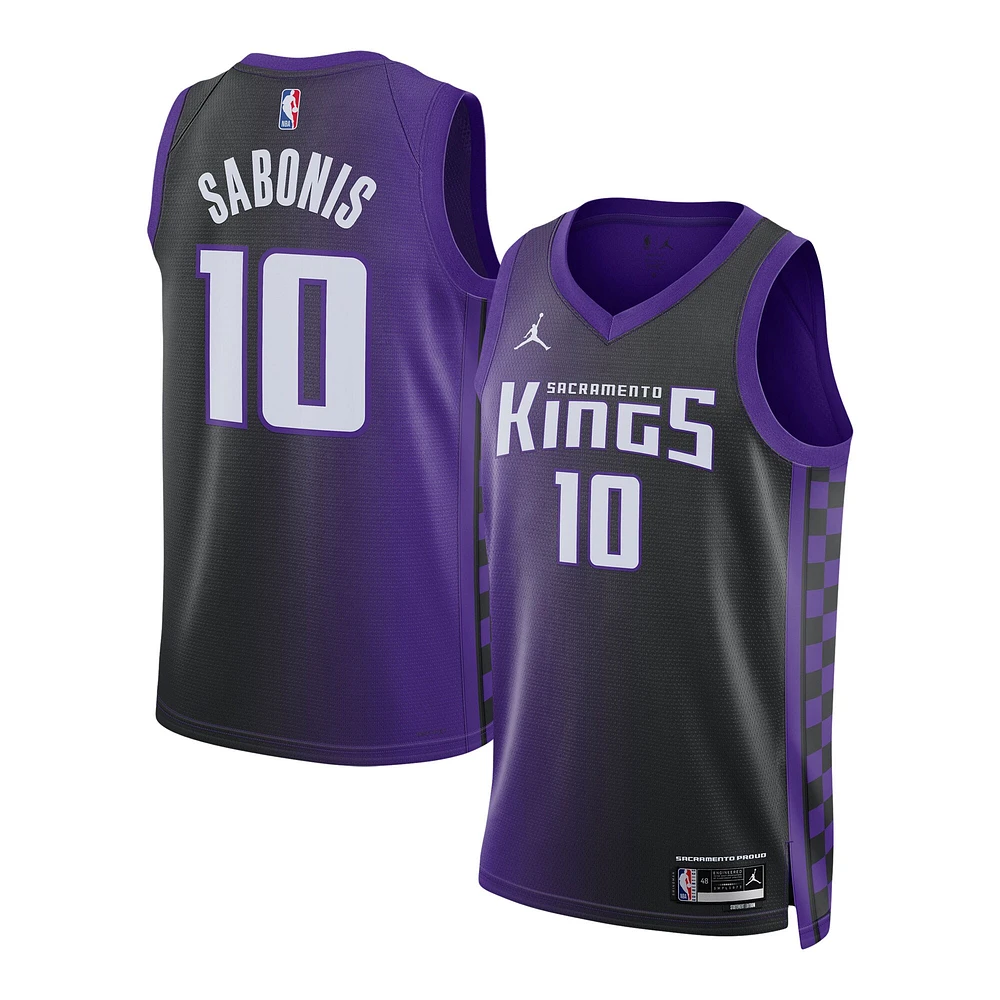 Maillot unisexe Jordan Brand Domantas Sabonis Purple Sacramento Kings Swingman - Édition Statement