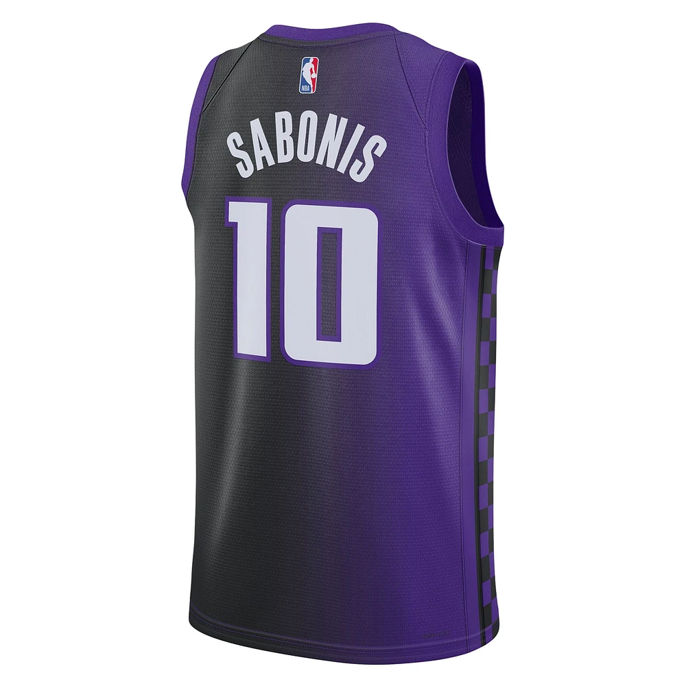 Maillot unisexe Jordan Brand Domantas Sabonis Purple Sacramento Kings Swingman - Édition Statement