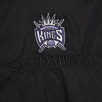 Unisex Mitchell & Ness  Black Sacramento Kings Hardwood Classics Team OG 3.0 Anorak Half-Zip Windbreaker Jacket