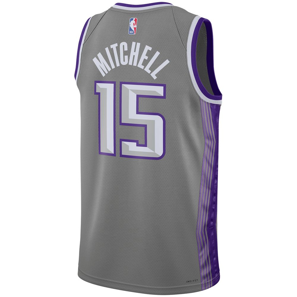 Unisex Nike Davion Mitchell Anthracite Sacramento Kings 2022/23 Swingman Jersey - City Edition Size: Extra Small