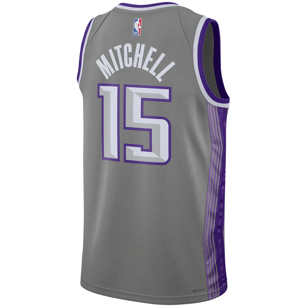 Maillot Nike Davion Mitchell Anthracite Sacramento Kings 2022/23 Swingman Unisexe - City Edition