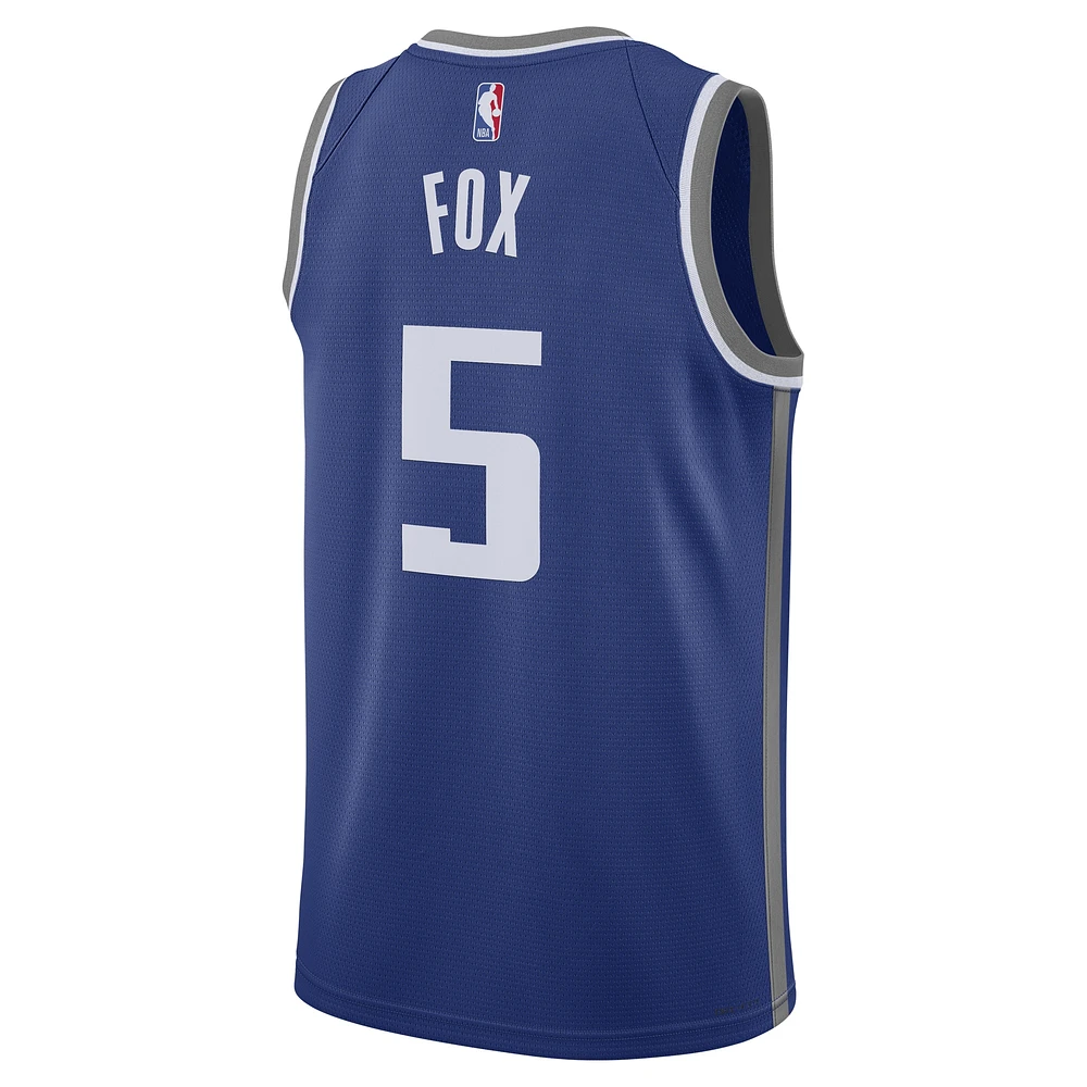 Unisex Nike De'Aaron Fox Blue Sacramento Kings 2023/24 Swingman Jersey - City Edition