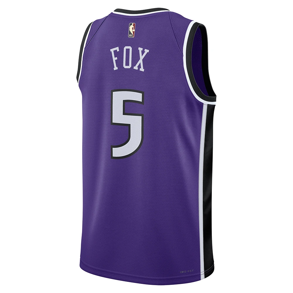 Unisex Nike De'Aaron Fox Purple Sacramento Kings 2024/25 Swingman Jersey - Classic Edition