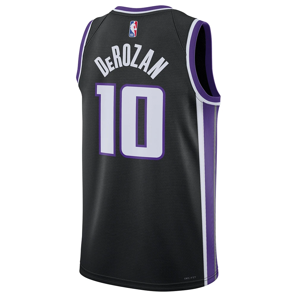 Unisex Nike DeMar DeRozan Black Sacramento Kings Swingman Player Jersey - Icon Edition
